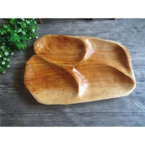 Divided Wooden Serving Plate